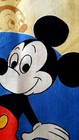 Vintage Disney Cotton Fabric Mickey Minnie Donald Pluto 27  X 19 