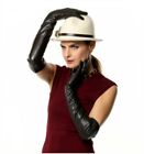 Genuine Leather Opera Length Party Plain Evening Elbow Gloves