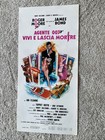 James Bond 007    live And Let Die    Italian Film Poster Roger Moore  1970s