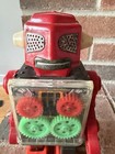 1960   s Horikawa Gear Engine Martian Robot Tin Battery Operated Toy Untested Ufo