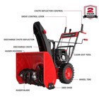 Powersmart 24  Self-propelled Gas Snow Blower 212cc Two-stage Electric Start