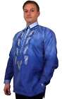 Blue Long Sleeve Organza Barong Tagalog Order Us Size