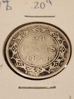 1876h Newfoundland 20 Cents Silver Coin