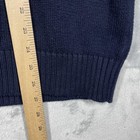 Polo Ralph Lauren Sweater Mens Large Navy Blue Half Zip Pullover Cotton Classic