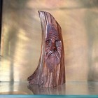 Vintage Junior Cobb Signed Wood Carving Tree Spirit Unique And One Of A Kind 