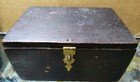 Vintage Wooden Box With Brass Clasp And Hinges 7  L 3 5  T Trinket Storage