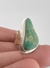 Vtg Jefferson Abeyta Navajo Sterling Silver Carico Lake Turquoise Women s Ring
