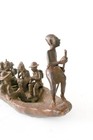 Monumental 32  Benin Bronze Exile Boat Sculpture Oba King Ovonramwen Nigeria