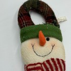 Snowman Plush Christmas Door Knob Wall Room Hanger Winter Holiday Decoration
