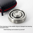 Edc Gear Gyroscope Toy Stainless Steel Hand Fidget Stress Relief Focus Toy Gyro
