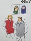 Kwik Sew 2551 Pullover Vest Hood 1996 Unisex Xs S M L Xl  hood S   L  Only Uncut