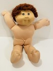 Vintage Ok Cabbage Patch Kids Reddish Brown Auburn Hair Boy Doll Dimple Nude Ec