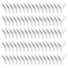 Universal 80 Pcs White Fairing Fins Fuel Economy For Semi Truck Trailer