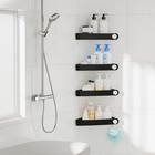 Shower Caddy Corner  4 Pack Adhesive Corner Shower Shelves For Bathroom Organ   