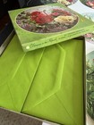Vtg Mcm Round Greeting Cards Flowers In The Round Scripture All Occasion Lot 22