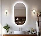 48   Led Mirror Bathroom Oval Illuminated Dimming Smart Vanity Antifog Mirror