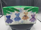 2001 Ty s  the Jingle Beanies  Christmas Clubby Bear Ornament 4 Collections-nib  