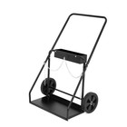 Dual Welding Gas Cylinder Cart 440lbs 10  Solid Rubber Wheels Oxygen Acetylene