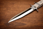 Handmade D2 Steel Hunting Survival  Knife Double Handle Bowie Knife   Sheath