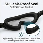 Clear Comfortable Swimming Goggles Uv- Anti-fog Swim Glasses Mirror Adult   Kids