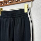 Adidas Gym Shorts Black 3 Stripe Elastic Pull On Mid-length Casual Athletic Boys