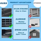 Jonriox 1622 Gable Ventaluminum Alloy Wall Vent Shed Ventswith Removable