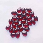  wholesale  Natural Garnet Cabochon Pear Shape Loose Gemstone