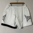 Tapout White Black Mma Fight Shorts Size 36 Nwt Ufc Training Grappling Boardwear