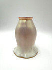 Vintage Iridescent Art Glass Lamp Shade Satin Frosted Gold Aurene Style 2  Fitte