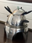 Michael Graves Vintage Atomic Fondue Pot 6 Forks 