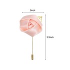 Meccanixity 6 Pcs Groom Boutonnieres Rose Pins For Dusty Pink