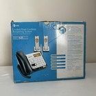 At t Cl84209 Dect 6 0 Corded Dual Cordless Phone Answering System 2 Handsets