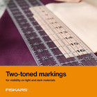 Fiskars Sewing Ruler  3  X 18  Acrylic Ruler With Gridlines  Sewing And Quilting