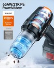 Sealight 21000pa Powerful  Handheld Car Vacuum Blower Cleaner  2 Batteries