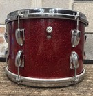 Vintage 1965 Slingerland Tom Drum 8 X 12 Red Sparkle