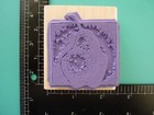 Single Pear  Textured Stampin Up Rubber Stamp