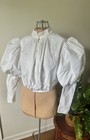Mutton Sleeved White Victorian Top