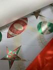Roll Vintage Christmas Wrapping Paper 18 Sheets Metallic Foil  Mcm Texture