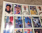 1989 Upper Deck Baseball Card Uncut Sheet With Griffey Rc   Johnson Rc 100 Cards