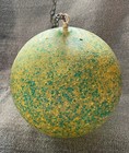 Vintage Mcm Yellow Green Lucite Globe Swag Light Lamp Works Chain Mod