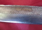 1859 Antique Huge Sewing Scissors W gold Inlay Date   Maker Mark Very Rare