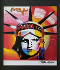 Peter Max   Beautiful     Statue Of Liberty Signed Print    New Frame