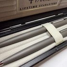 Parker Pen And Pencil Set Gray Chrome Trim W  Case Vintage Gift Set Dad Father