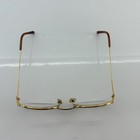 Vintage Cartier Semi-rimless Gold Glasses 53 22