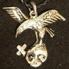 Eagle Carrying Skull Pendant Necklace 