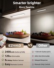 Ezvalo 5-pack 10  Under Cabinet Lights  Motion Sensor  Dimmable  Remote