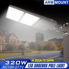 48000lm 320w Led Parking Lot Light  eqv  1500w Mh hps  With Photocell Pole Light