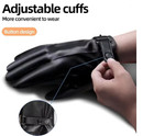 Men s Genuine Leather Winter Gloves Warm Velvet Touchscreen Cycling Driving