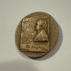 Medallic Arts Solid Bronze Philip Livingston Declaration Independence Coin Aa29