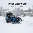 3040lbs Typhon Stomp X1300 25hp Kubota D1105 Epa Diesel Mini Skid Steer Loader